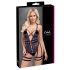 Cottelli - Body sexy abierto con tirantes (negro)