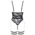 Cottelli - Body sexy abierto con tirantes (negro) - M