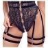 Cottelli - Body sexy abierto con tirantes (negro) - L