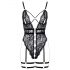 Cottelli - Body sexy abierto con tirantes (negro) - L