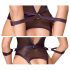 Cottelli Bondage - Body Abierto con Restricciones para Brazos (Negro)