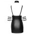 Cottelli Bondage - Mini Vestido Brillante con Cuello Halter (Negro) - XL