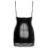 Noir - Mini vestido con lados transparentes (negro)