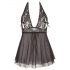 Cottelli Tallas Grandes - Babydoll Suelto de Encaje (Negro)