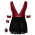 Cottelli Bondage Talla Grande - Babydoll (rojo-negro)