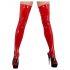 LATEX - medias femeninas rojas - 2XL