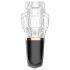 Funny Me Rocket Cup: Succionador y vibrador (transparente-negro)