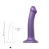 Dildo Strap-on Mediano Brillo Metálico - Lila