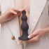 Strap-on-me Beads S - dildo negro con cuentas y base