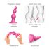 Strap-on-me Beads S - Dildo con cuentas y base (rosa)