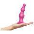 Strap-on-me Perlas M - Dildo con cuentas base (rosa)