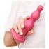 Strap-on-me Perlas M - Dildo con cuentas base (rosa)