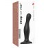 Curvo Strap-on-me M - Dildo con base ondulada (negro)