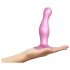 Strap-on-me Curvy M - dildo ondulado con ventosa (rosa)