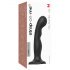 Arnés Strap-on-me M - Dildo curvo con base (negro)