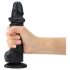 Dildo realista negro Strap-on-me M doblé capa