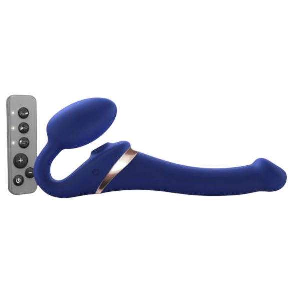 Strap-on-me S - Vibrador portátil con ondas de aire - (azul)