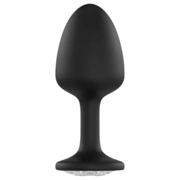 Plug Anal Dorcel Geisha Diamond M con Piedra Blanca (Negro)