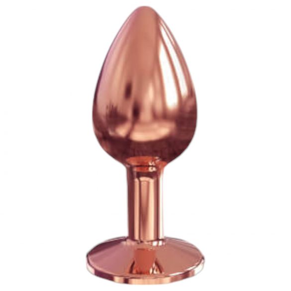 Plug anal diamante S - rosa oro