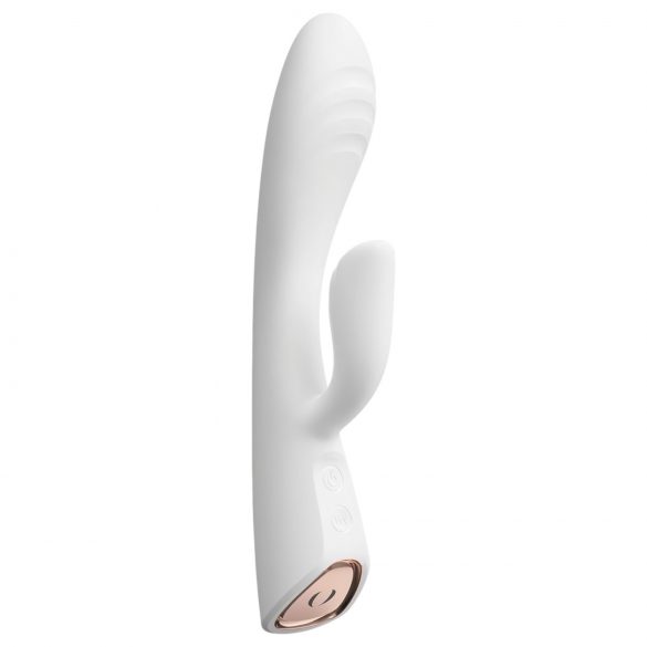 Vibrador Dorcel Flexi Rabbit con calentador (blanco)