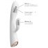 Vibrador Dorcel Flexi Rabbit con calentador (blanco)