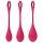 Satisfyer Yoni Power 1 - set de bolas chinas rojo (3 piezas)