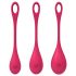 Satisfyer Yoni Power 1 - set de bolas chinas rojo (3 piezas)