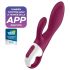 Satisfyer Heated Affair - vibrador rojo con calor y brazo para clítoris