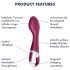 Satisfyer Hot Spot - vibrador de punto G con calor (rojo)