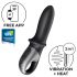 Satisfyer Hot Passion - vibrador anal calentador (negro)