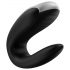 Satisfyer Double Fun - vibrador dual inteligente, resistente al agua (negro)