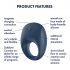 Satisfyer Strong One - anillo vibrante inteligente (azul)