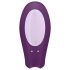 Satisfyer Double Joy - vibrador pareja inteligente y resistente al agua (lila)