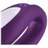 Satisfyer Double Joy - vibrador pareja inteligente y resistente al agua (lila)