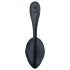 Huevo vibrador con control remoto Satisfyer Ribbed Petal (negro)