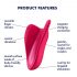 Satisfyer High Fly - Clítoris Vibrador Recargable a Prueba de Agua (Magenta)