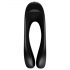 Satisfyer Candy Cane - vibrador dual recargable y resistente al agua (negro)