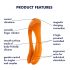 Satisfyer Candy Cane - vibrador doble recargable e impermeable (naranja)