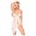 Penthouse Bestia Dulce - conjunto babydoll rosado (blanco)