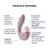 Satisfyer Supernova - vibrador 2en1 recargable rosa