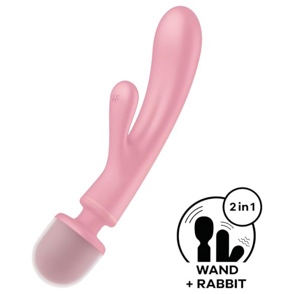 Satisfyer Triple Lover - Vibrador G-punto y masajeador (rosa)