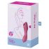 Satisfyer Curvy Trinity 3 - Vibrador 2en1 ond. aire (rojo)