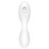 Satisfyer Curvy Trinity 5+ - vibrador inteligente 2 en 1 (blanco)