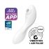 Satisfyer Curvy Trinity 5+ - vibrador inteligente 2 en 1 (blanco)