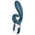 Satisfyer Hug Me - vibrador inteligente con brazo gris-azul