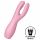 Satisfyer Threesome 3 - vibrador recargable rosa