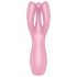 Satisfyer Threesome 3 - vibrador recargable rosa