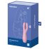 Satisfyer Threesome 3 - vibrador recargable rosa