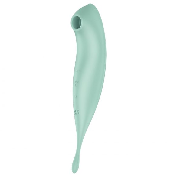 Satisfyer Twirling Pro - Vibrador 2en1 inteligente (menta)