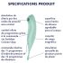 Satisfyer Twirling Pro - Vibrador 2en1 inteligente (menta)